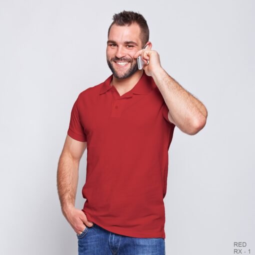 Ruffty X Collar T-shirt-Red