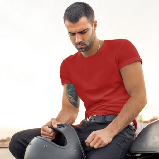 Ruffty X Crew Neck T-shirt Red