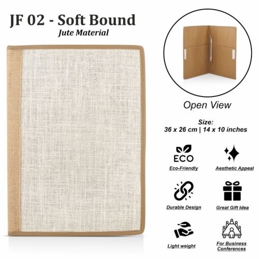 Soft Bound Jute Folder GCJF 02