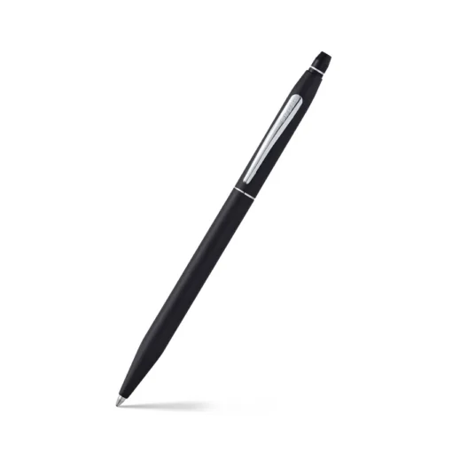 Click Classic Black Ballpoint Pen With Chrome Trims