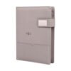 Sleek Jute Grey Power bank Diary 8000mAh with 16gb Pendrive EK10262