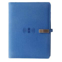 Classy Blue Jute 8000 MAH Diary Power Bank with 16gb Pendrive EK10103