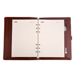 Brown Leather Finished 8000MAH Power bank Diary EK1099