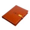Leather Finished Tan 8000 MAH Power bank Diary with 16gb Pendrive EK10104
