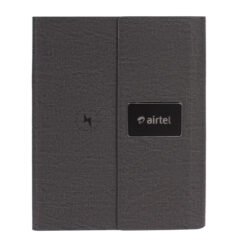 Amaze 10000MAH Grey Power Bank Diary with Pen EK10247 (Logo-Glow)