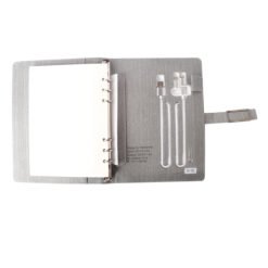 Classy Jute Grey Power bank Diary 8000MAH EK10105