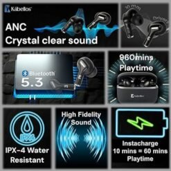 Kabellos Dark TWS Earbuds EK1401