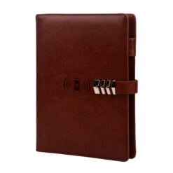 Brown Leather Finished 8000MAH Power bank Diary EK1099