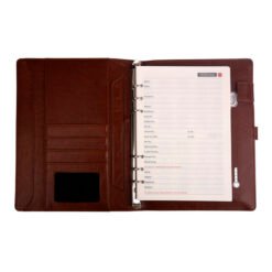 Brown Leather Finished 8000MAH Power bank Diary EK1099