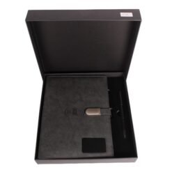 Jute Fusion Grey 8000MAH Power Bank Diary With Pen EK10245