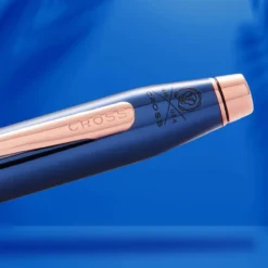 Cross AT0082Wg-138 Century II Translucent Lacquer Ballpoint Pen Cobalt Blue