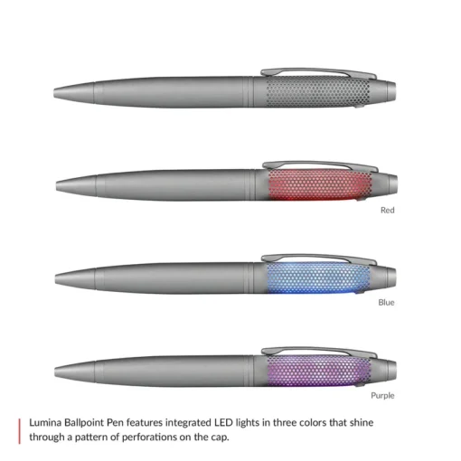 Cross Lumina Lacquer Light-up Ballpoint Pen Titanium Grey