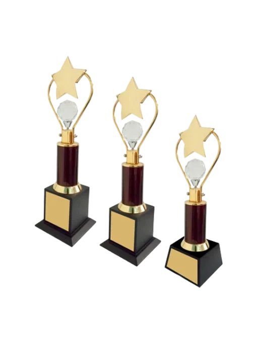 Crystal Sphere and Star Trophy GCZ 1072