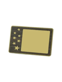 Stars scattered on wooden memento GCZ 1096