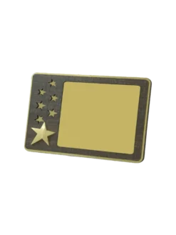 Scattered stars carved on the wooden memento GCZ 1098