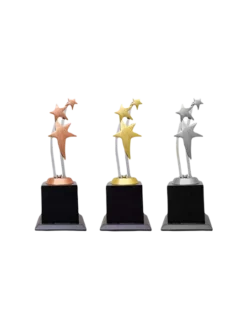 3 Stars Brass Metal Trophy GCZ 1111