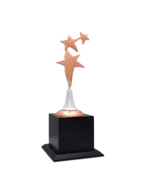 Three Stars Metal Trophy GCZ 1115