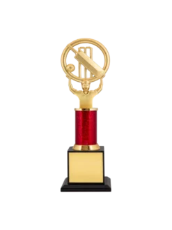 Cricketer Carrying A Bat, Ball, and Stumps in the Ring GCZ 1142