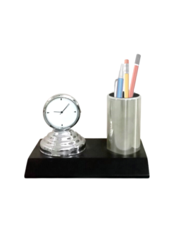 Desk Clock with Pen Stand GCZ 492