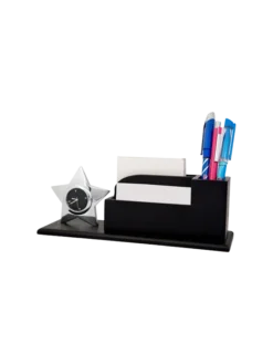 Wooden Desktop Organizer with visiting Card Holder and Pen Stand GCZ 543