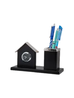 House shape Desktop Clock and Pen Holder GCZ 544