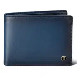 Gift Set Lapis Bard Contemporary Gold Trims Ballpoint Pen With Ducorium Wallet Blue With Gold Trim