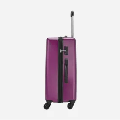Safari Cargo Neo Magenta Purple Trolley Bag with TSA lock and Dual Wheels