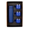 Honor Matte Blue Temperature Bottle With 3 Steel Cups EK37429 1 Honor Matte Blue Temperature Bottle With 3 Steel Cups EK37429