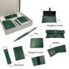 Premium 5 in 1 Green Leatherette Gift Hamper EK2831