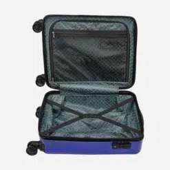 Safari Cargo Neo Metallic Blue Trolley Bag with TSA lock and Dual Wheels
