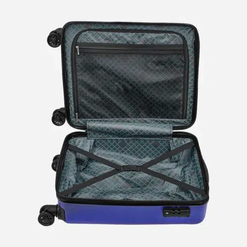 Safari Cargo Neo Metallic Blue Trolley Bag with TSA lock and Dual Wheels 6 Safari Cargo Neo Metallic Blue Trolley Bag with TSA lock and Dual Wheels