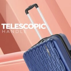 Safari Twister Midnight Blue Trolley Bag with Dual Wheels & TSA Lock