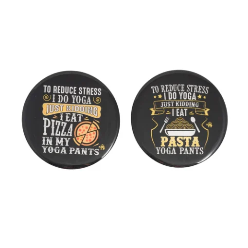 Tea Coasters - Pizzas before Stressas! 6 Tea Coasters - Pizzas before Stressas!