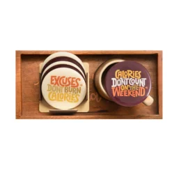 Tea Coasters - Weekend sans Calories!