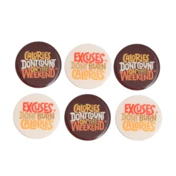 Tea Coasters - Weekend sans Calories!