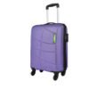 Safari Titanioum Metallic Purple 4 wheel Trolley Bag with TSA Lock
