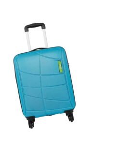 Safari Titanioum Electric Teal 4 Wheel Trolley Bag with TSA Lock
