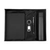 Trendy Black 4 in 1 Combo Gift Set (Temperature Bottle, Keychain, pen, Diary)
