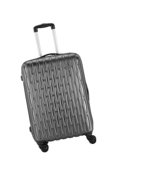 Safari Twister Gun Metal Trolley Bag with TSA Lock & Anti Theft Zipper