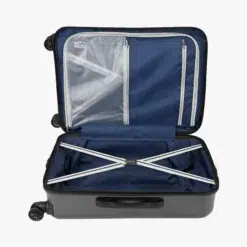 Safari Twister Gun Metal Trolley Bag with TSA Lock & Anti Theft Zipper