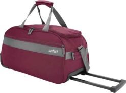 Safari Vistaro Rolling Duffle With Wheels Red