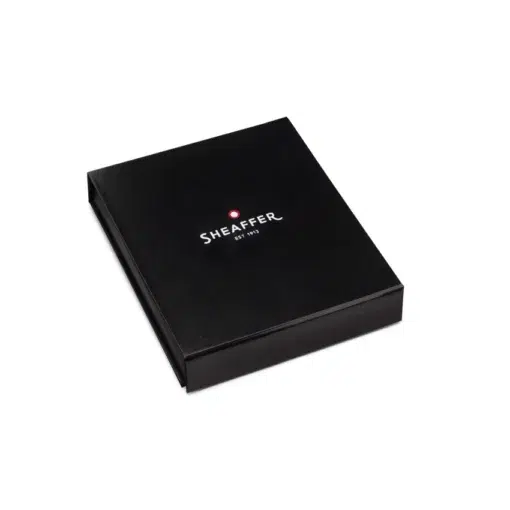 Sheaffer Gift Set 100 Ballpoint Pen with Business Card Holder Glossy Blue with Chrome Trims