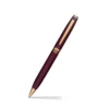 Lapis Bard Contemporary Bordeaux Ballpoint Pen Gold Trims