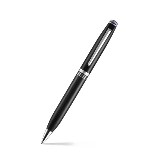 Lapis Bard Gift Set Contemporary Dark Ballpoint Pen and Mayfair Leather Notebook