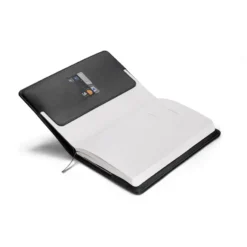 Lapis Bard Gift Set Contemporary Dark Ballpoint Pen and Mayfair Leather Notebook