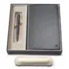 Lapis Bard Gift Set Torque Matte Ballpoint Pen and Graphite Ducorium Leather Notebook