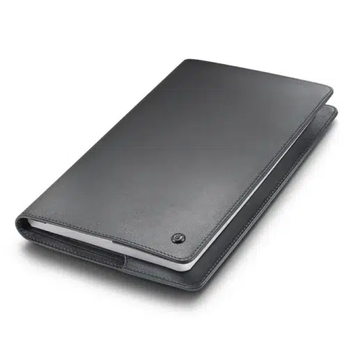Lapis Bard Gift Set Torque Matte Ballpoint Pen and Graphite Ducorium Leather Notebook
