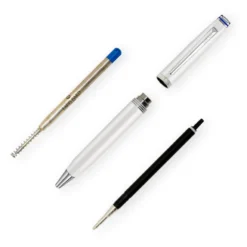 Lapis Bard Contemporary Ballpoint Pen - Pearl with Chrome Trim