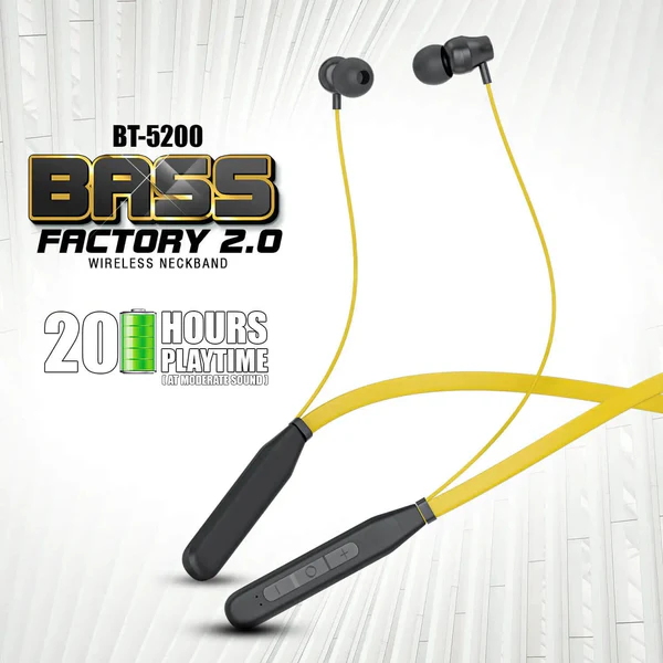 Ubon Bass Factory 2.0 BT-5200 Wireless Neckband 6 Ubon Bass Factory 2.0 BT-5200 Wireless Neckband