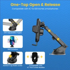 Charge Clamp 3 Mobile Stand with Wireless Charger